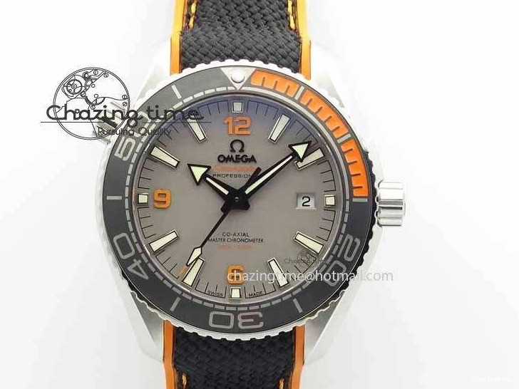 0411 UrbanStyle Planet Ocean 2016 43.5mm SS OM 1:1 Best Edition Gray Dial On Black Nylon Strap A 8168